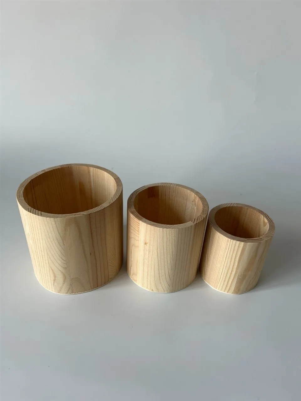 Wooden Flower Pot Three Set