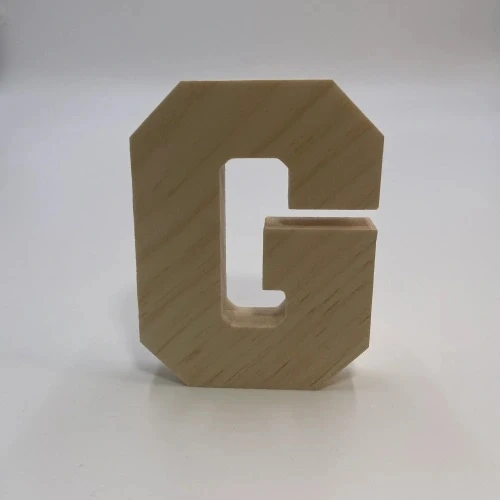 Дървена буква G